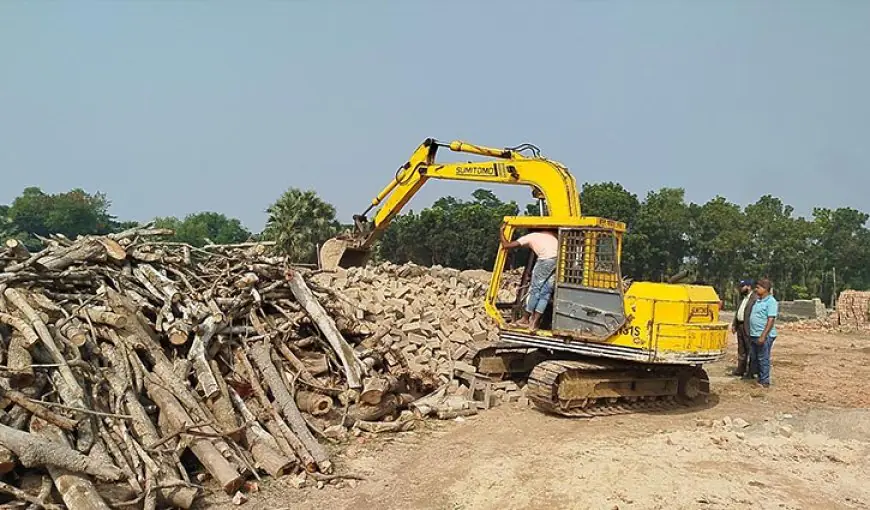 নড়াইলে অবৈধ ৩ টি ইটভাটা গুঁড়িয়ে দিল পরিবেশ অধিদপ্তর